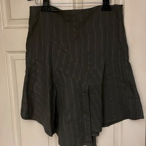 Topshop London flagship store on high street army green bias skirt EU sz 12. US8